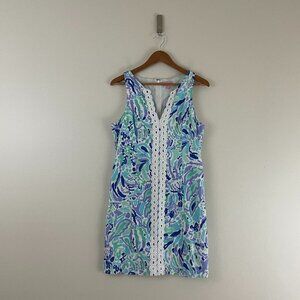 Lilly Pulitzer Ryder Shift Dress in Lilly's Lilac Nice Ink Size 8